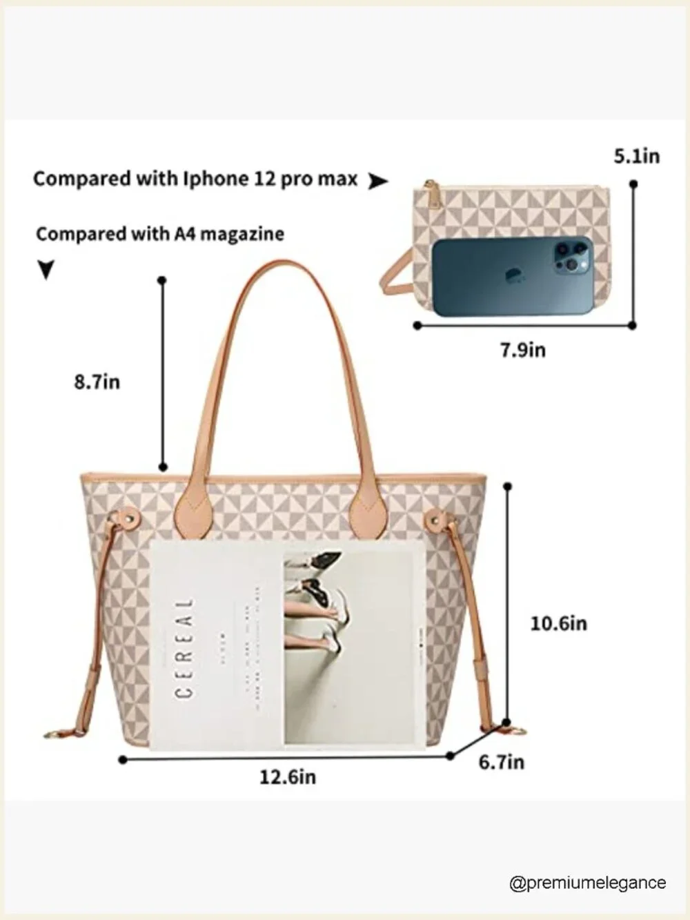 Designer Fashion Satchel Shoulder Bag Set with Wallet